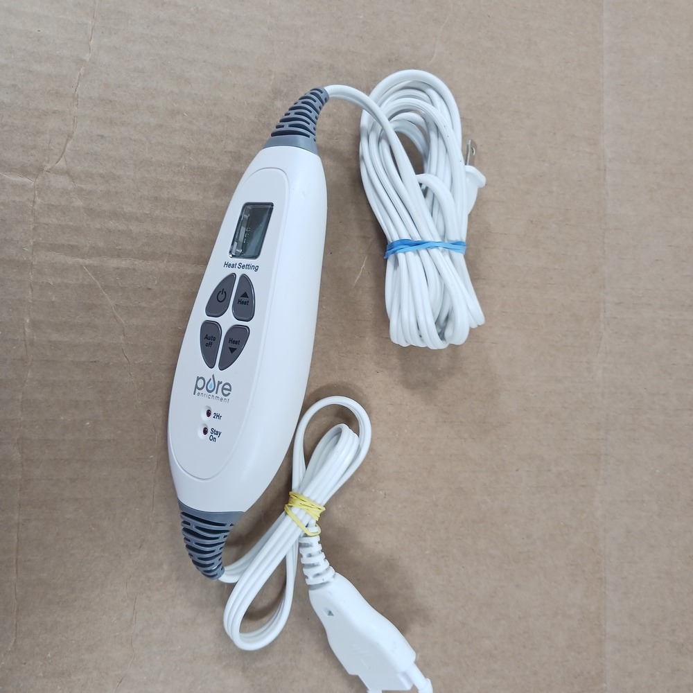 Pure Enrichment Heating Pad Replacement Controller Cord PEHPAD24-G White 4-Pin